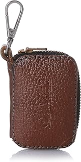 Dr.Key Leather Zip Around Snap Hook Key Holder Wallet for Men - Havan