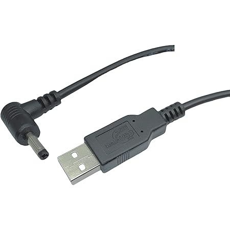 Amazon Co Jp カモン Comon 製 Usb A Dcジャック 直角 外径 2 35f 内径 0 7f 黒 1 2m Dc 2307a パソコン 周辺機器