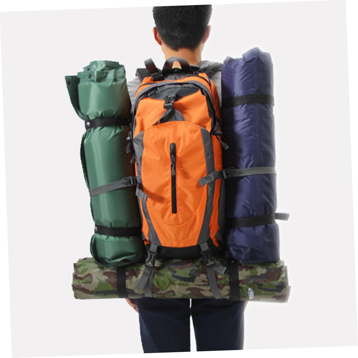 Toddmomy Inflatable Camping Pad Pillow Wear-Resistant Sleeping Mat for Outdoor Camping Portable Single Sleep Accessory for Napping in Tents or Outdoors