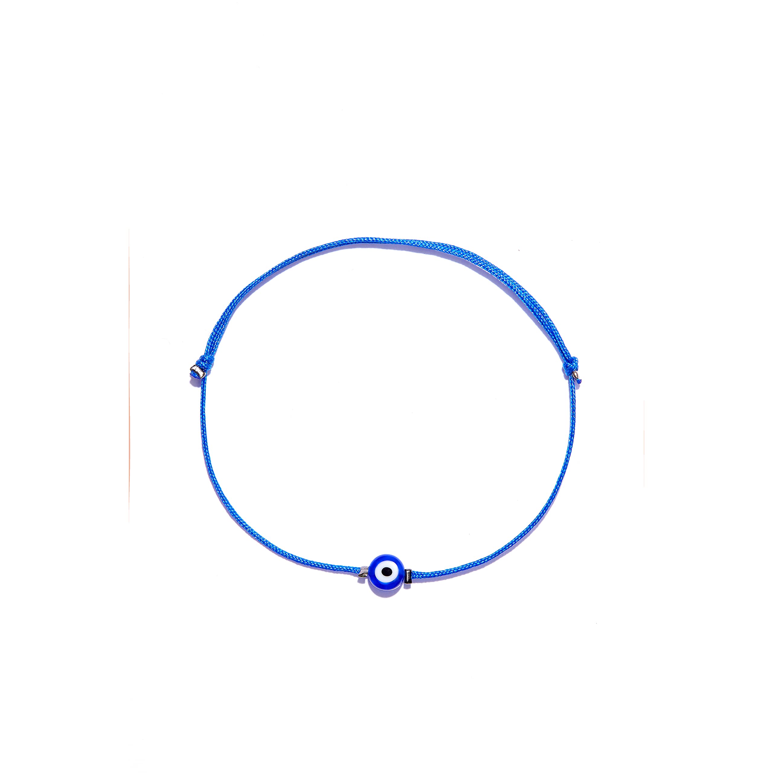 NAZ COLLECTION - Handmade Evil Eye Bracelet Royal Blue String Kabbalah Protection Hamsa Adjustable Mexican Bracelet Mal De Ojo Luck Amulet for Women Men Family Friends (Royal blue)