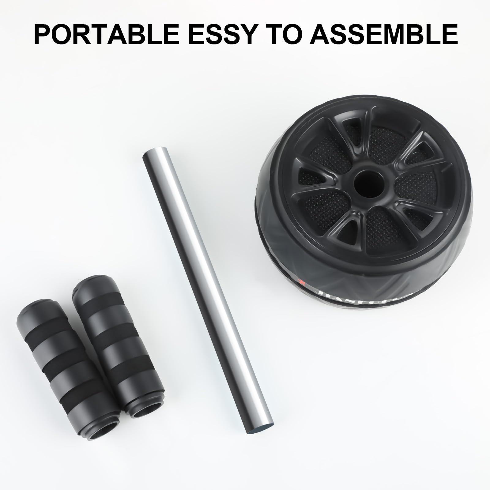 uchroller - Bauchroller AB Roller - Ab Roller Bauchtrainer mit Kniematte - Rutschfester Bauchmuskeltraining Gerät für Zuhause - Geeignet für Anfänger und Profis