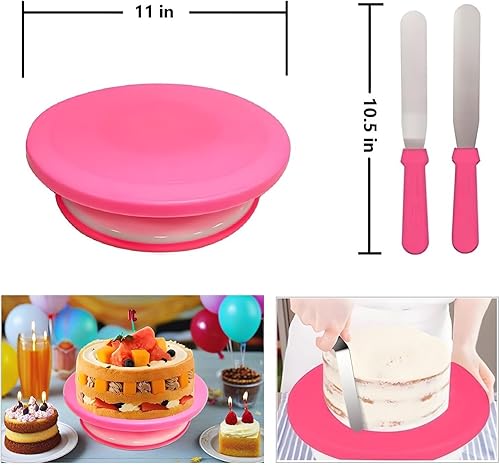 Miniatura 2 de YOQXHY 190 Pcs Cake Decorating Kit,Baking Supplies Tools with Cake Turntable,24 Numbered Icing Piping Tips,Frosting Spatulas,Pastry Bags & More for