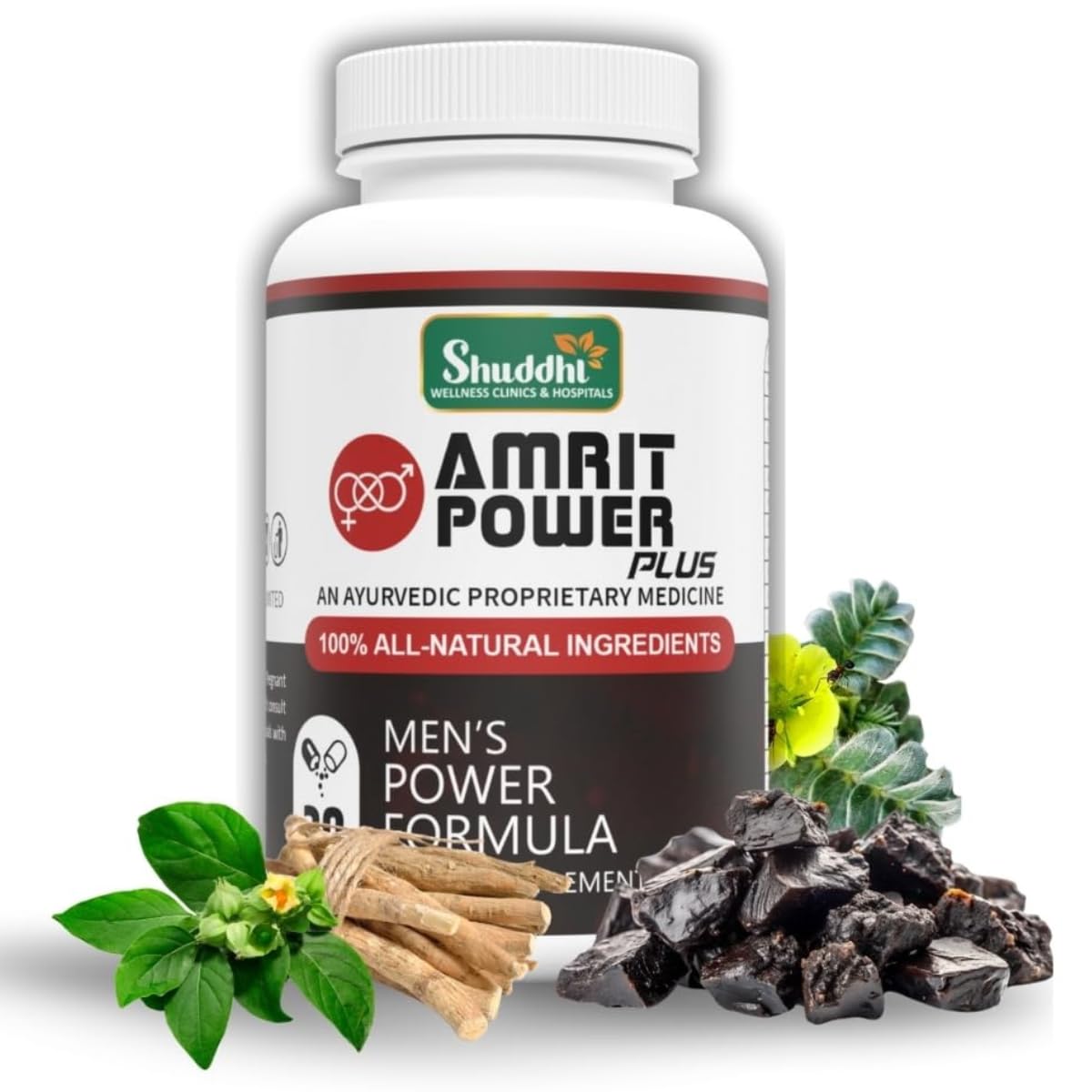 Shuddhi Amrit Power Plus Capsules | Natural Multivitamin For Men | Natural Ingredients Ashwagandha, Konch Beej, And Musli White | Improves Stamina, Strength And Energy, 30 Capsules (B09NFLPWCC) Amazon Price History, Amazon Price Tracker