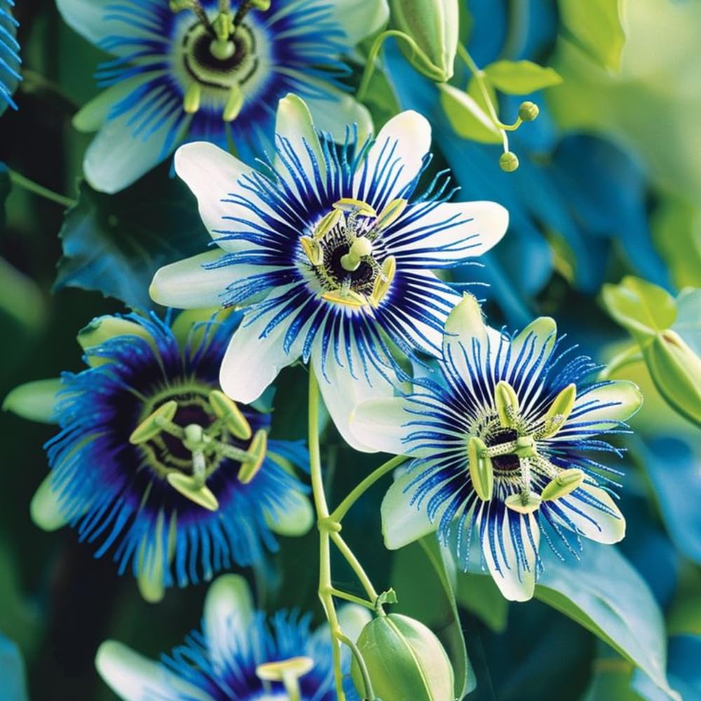UIOTER Passion Flower Rare Blue