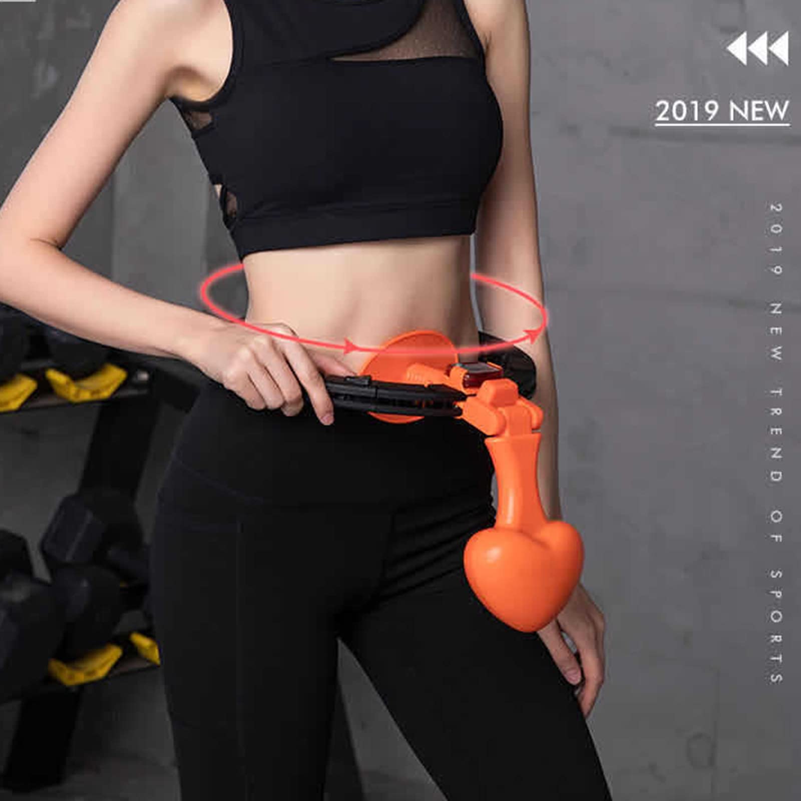 Hula Hoop créatif Intelligent Fixation Stable Fitness Taille l'abdomen Équipement Musculation Sport Fixe Amovible 360° Rotation