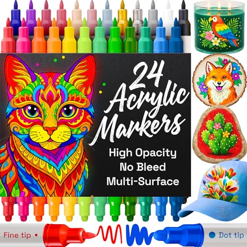 ARTISTRO 24 Acrylic Paint Markers...