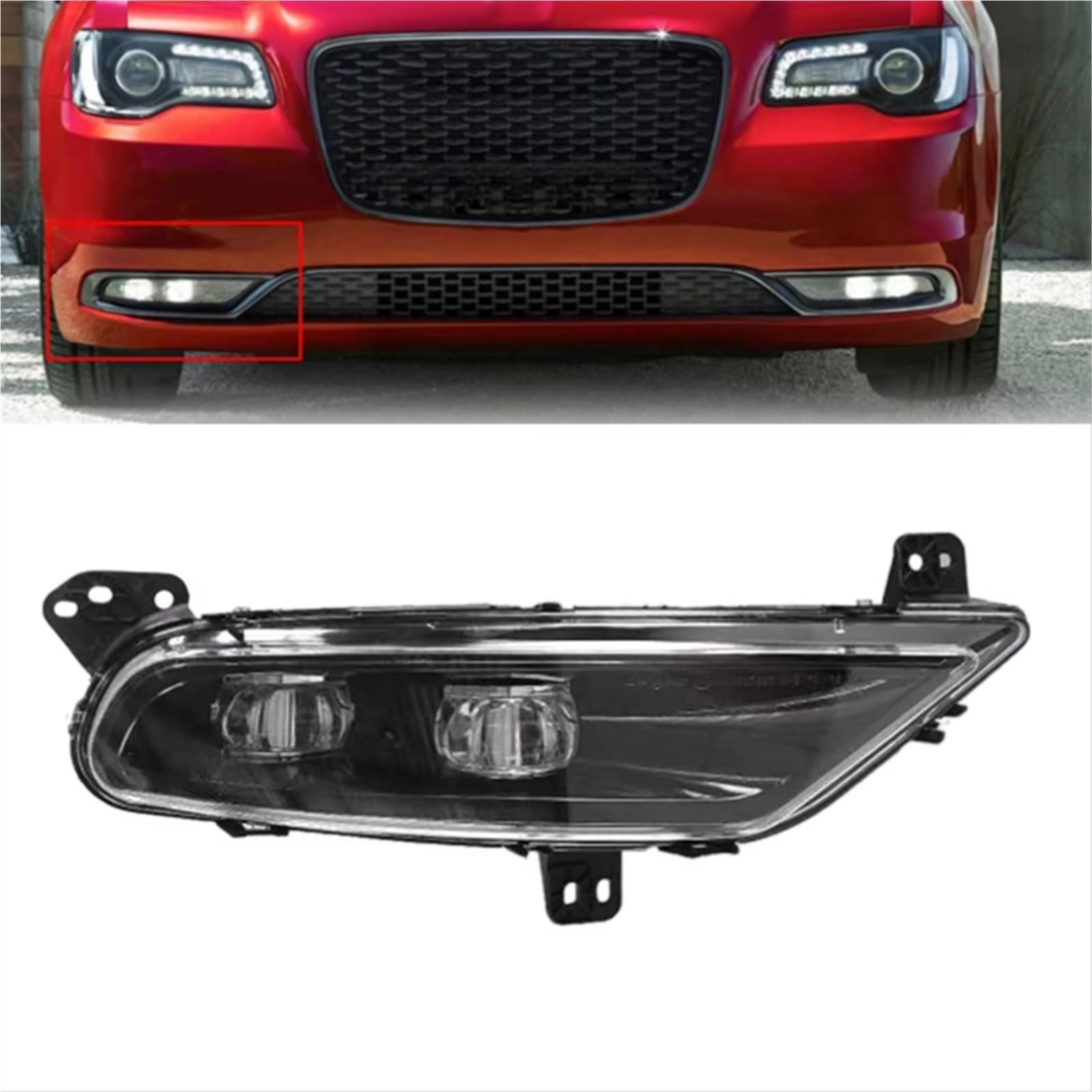 Indicatore Specchio Compatibile Con Chrysler Per 300C 2015 2016 2017 2018 2019 2020 Lato Destro Paraurti Anteriore Auto DRL Luce Di Marcia Diurna Indicatore Di Direzione Fendinebbia