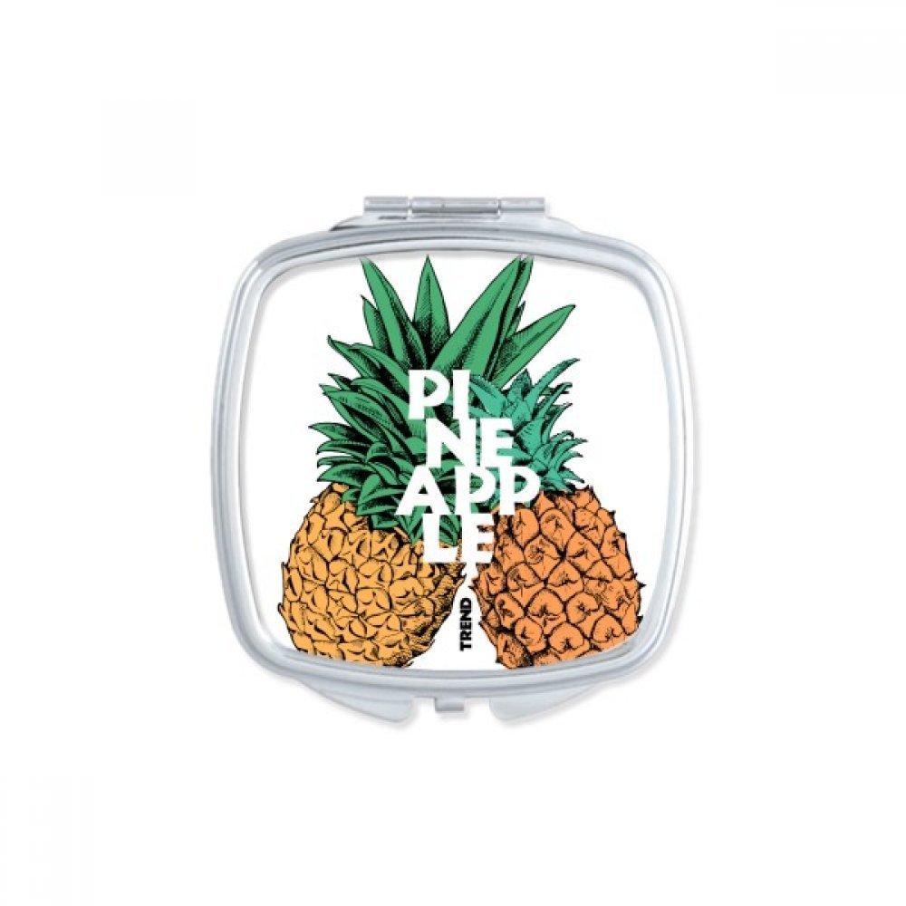 Miroir compact pineapple pour vos retouches de maquillage en terrasse et voyage