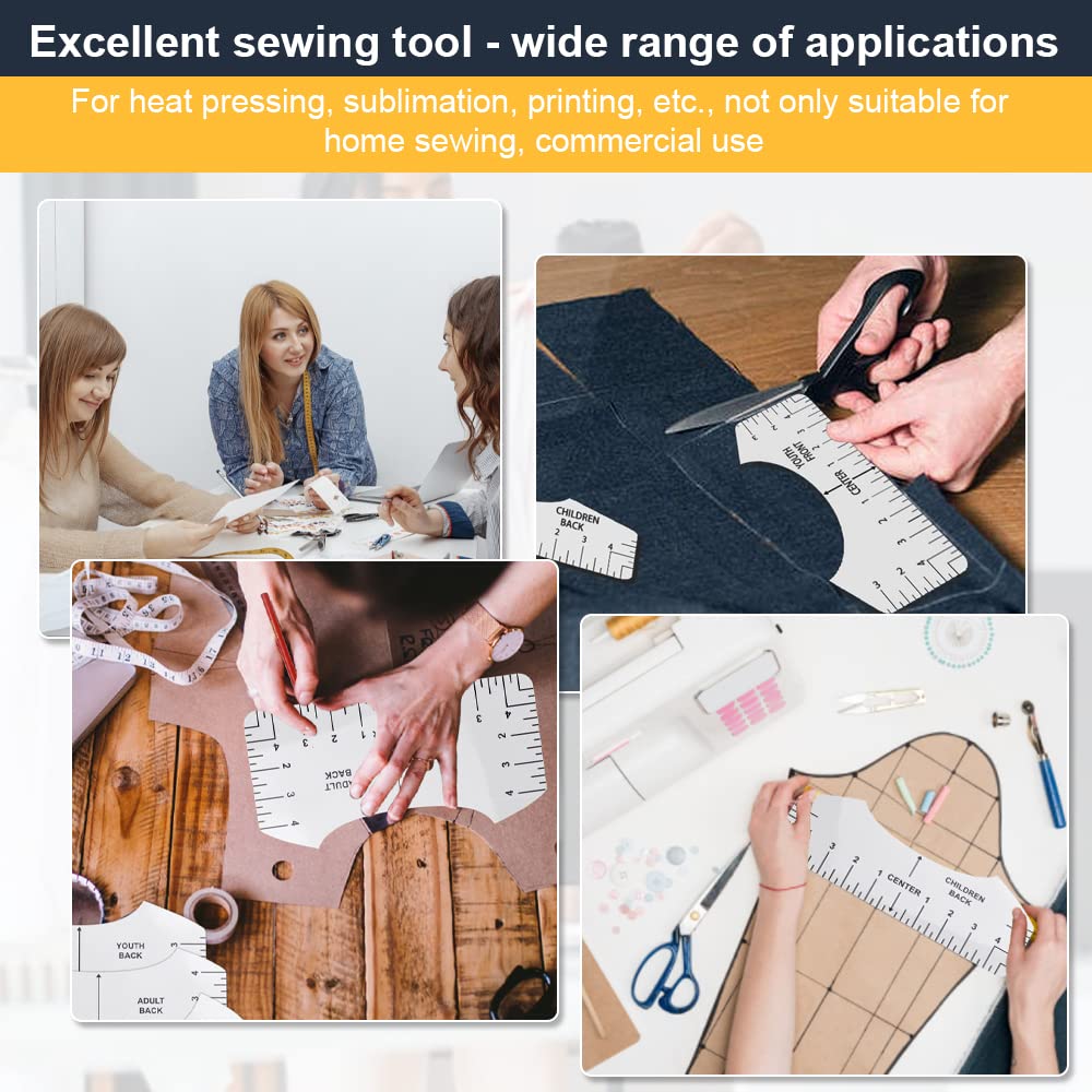 Kit Complet Alignement T-Shirt 0XBIT - 12 Règles, Ruban Mètre, Aiguilles, Stylos | Couture Professionnelle