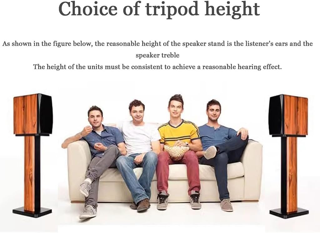 Speaker Stand,Sturdy HiFi Rack AV Stand - Single Tier Wooden Shelf for Turntables, Amplifiers, Printers & Sky Boxes - Ideal Home Theater Furniture for Enhanced Audio Experience