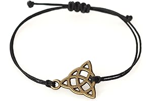 Rustic Triquetra Celtic Knot Bracelet for Men