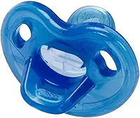 NUK Chupeta Sensitive Soft 100% Silicone Boy S1 - Azul Tam 1 (0-6 Meses)
