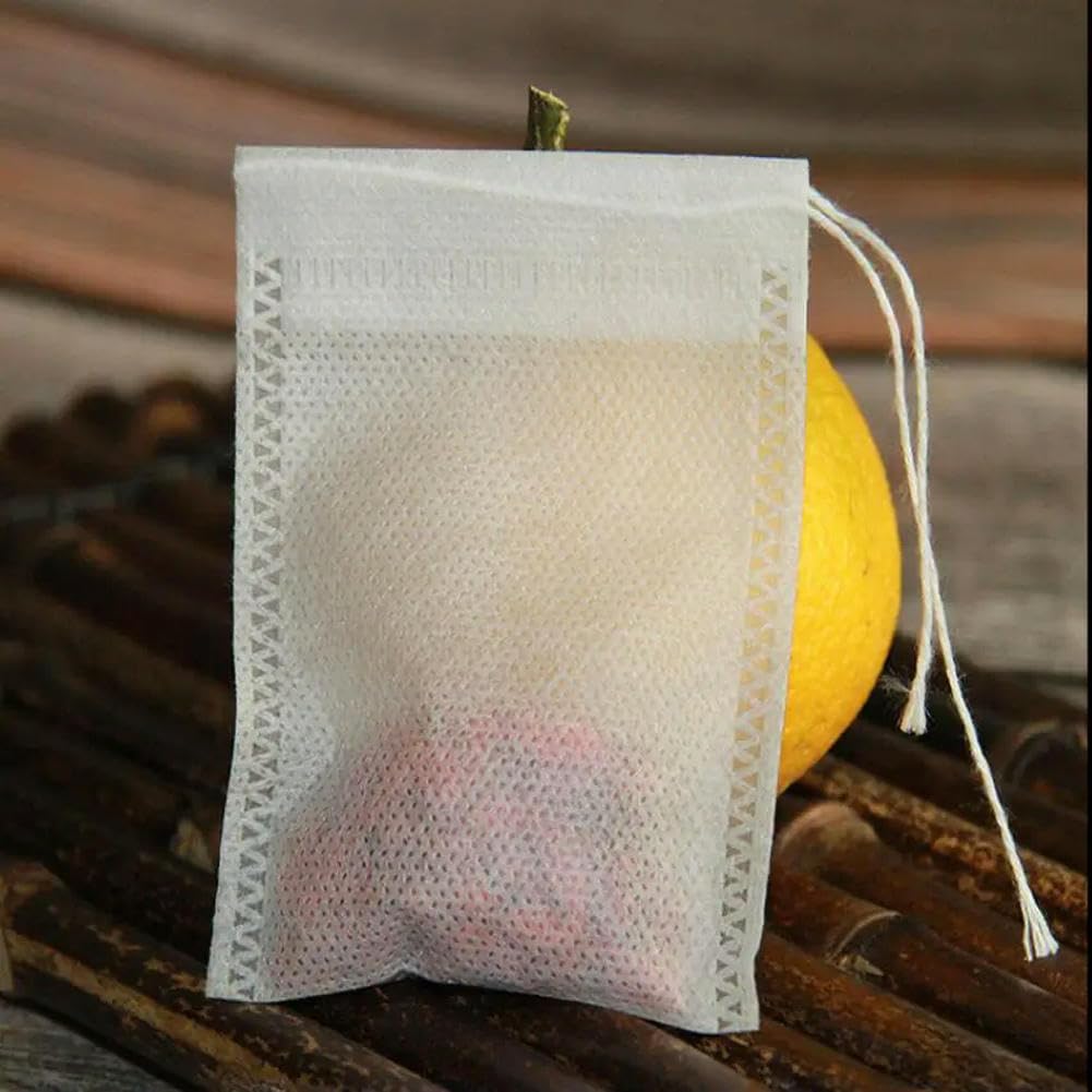 Bolsita de té vacía, bolsita de té de papel, Bolsitas de té perfumadas vacías con filtro sellado curativo hilo, varios tamaños, 500 unidades(Filter Paper 1000pcs,10x12 CM)