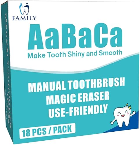 Cepillo de blanqueamiento de dientes para adultos y niños, 18 unidades, quitar años, manchas superficiales, mantener chispas blancas nacaradas