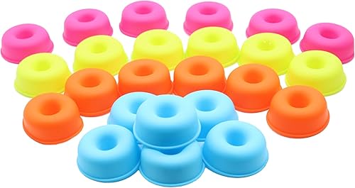 Miniatura 7 de Megrocle 24 moldes de silicona para donas para hornear, moldes de silicona antiadherentes reutilizables aptos para horno, microondas y lavavajillas,