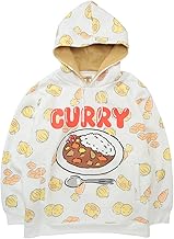 Sakazen Chuby's Club Large Size Men's Fleece Lined Curry Rice Pullover Hoodie