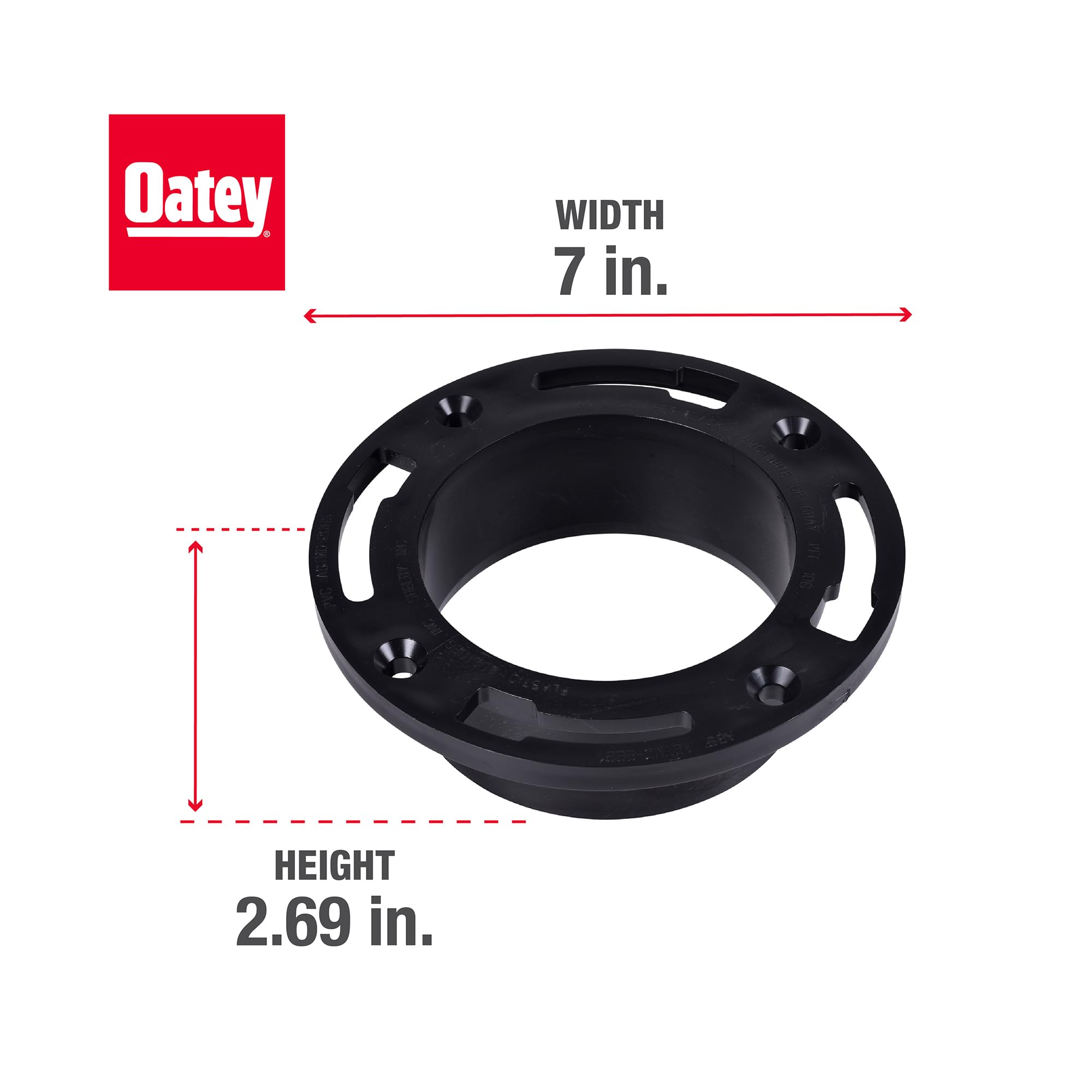 Culvert Pipe Oatey 43650 Twist-N-Set ABS Replacement Closet Flange
