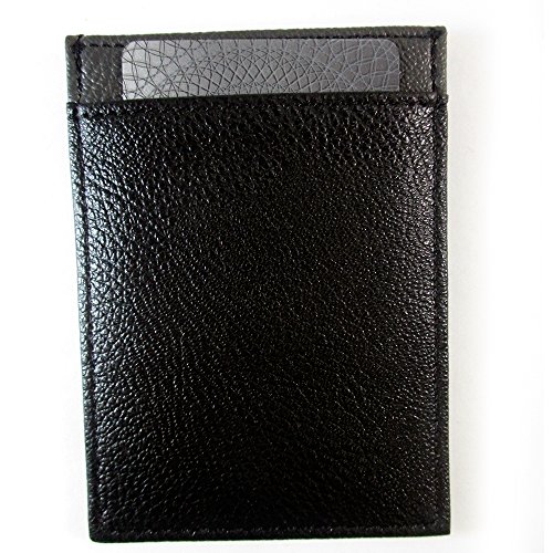 ATB RFID Wallet Mens Slim Leather Blocking Front Pocket Thin Card ID Holder Black3