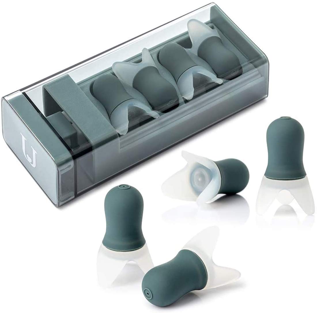 KASTWAVE Noise Cancelling Ear Plugs, 8 Pcs Sound Blocking Earplug Noise Reduction Reusable with Storage Case, for Sleeping Snoring, Swimming, Flight Business Trip