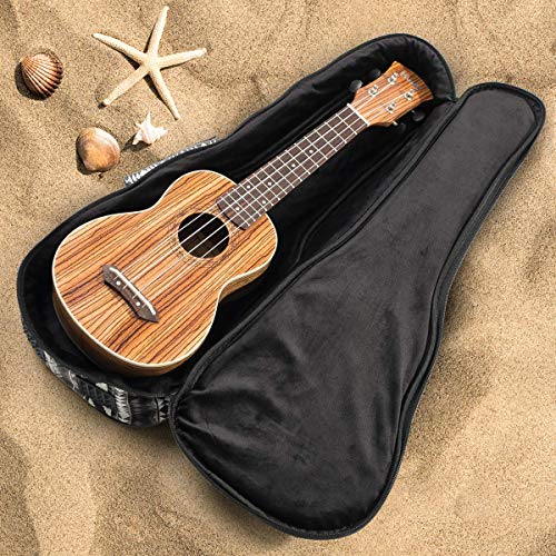 Hola! Music Heavy Duty Soprano Ukulele Gig Bag (Up To 21.5 Inch) With 12Mm Padding #TOP6