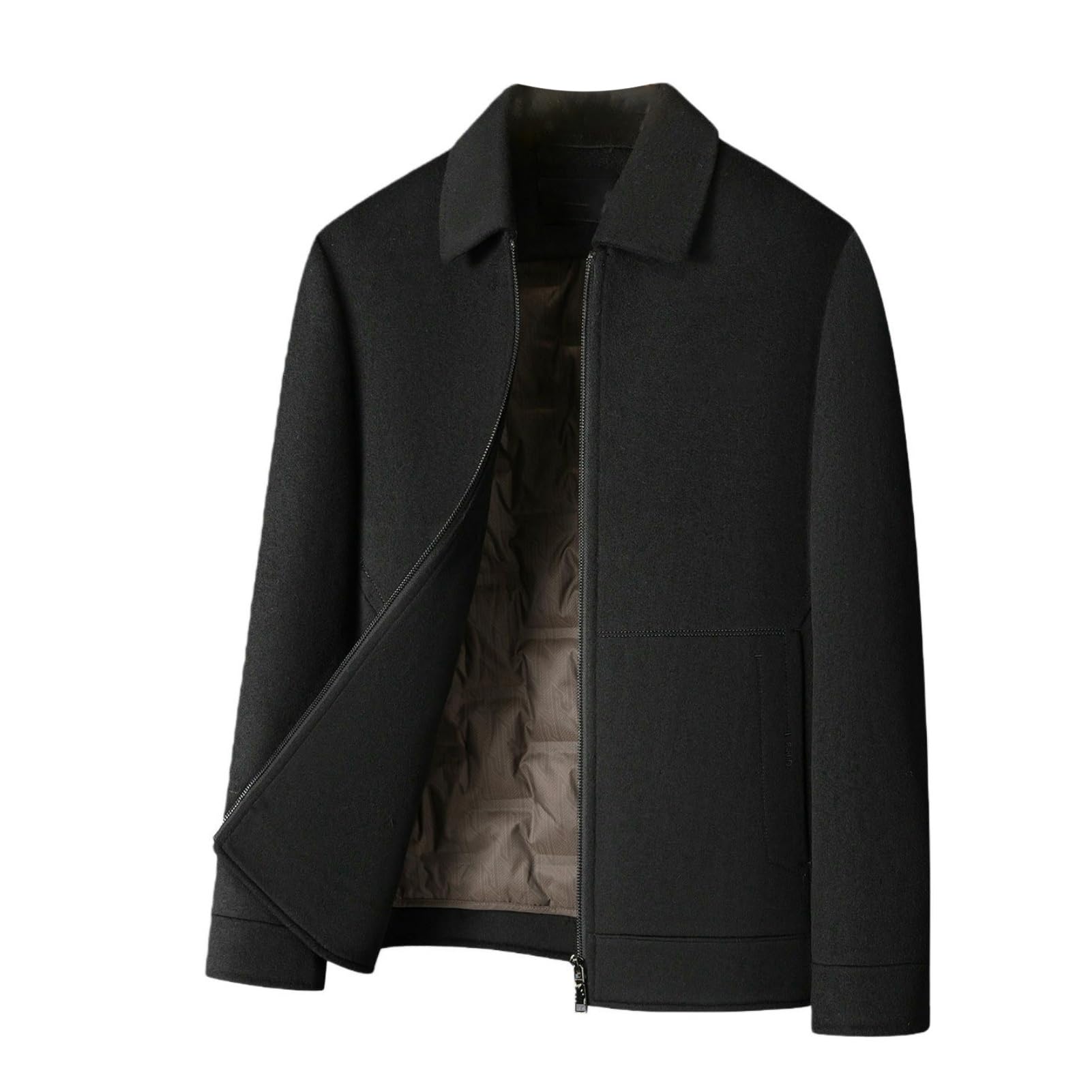 Veste de travail homme contre le froid en laine et duvet chaud - 6