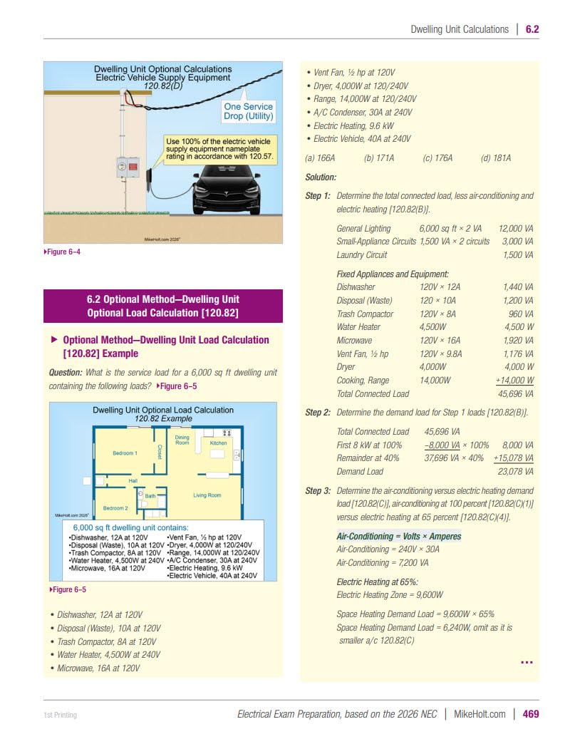 Mike Holt's Electrical Exam Preparation Book w/ Journeyman Electrician Practice Exam, 2026 NEC