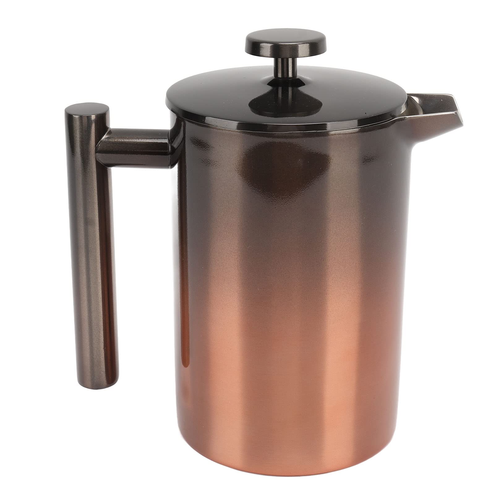 Cryfokt Macchina per tè e caffè French Press Resistente Alla Ruggine con Struttura a Doppia Parete per gli Appassionati di caffè Caldo, Acciaio Inossidabile 304 (800 ml)