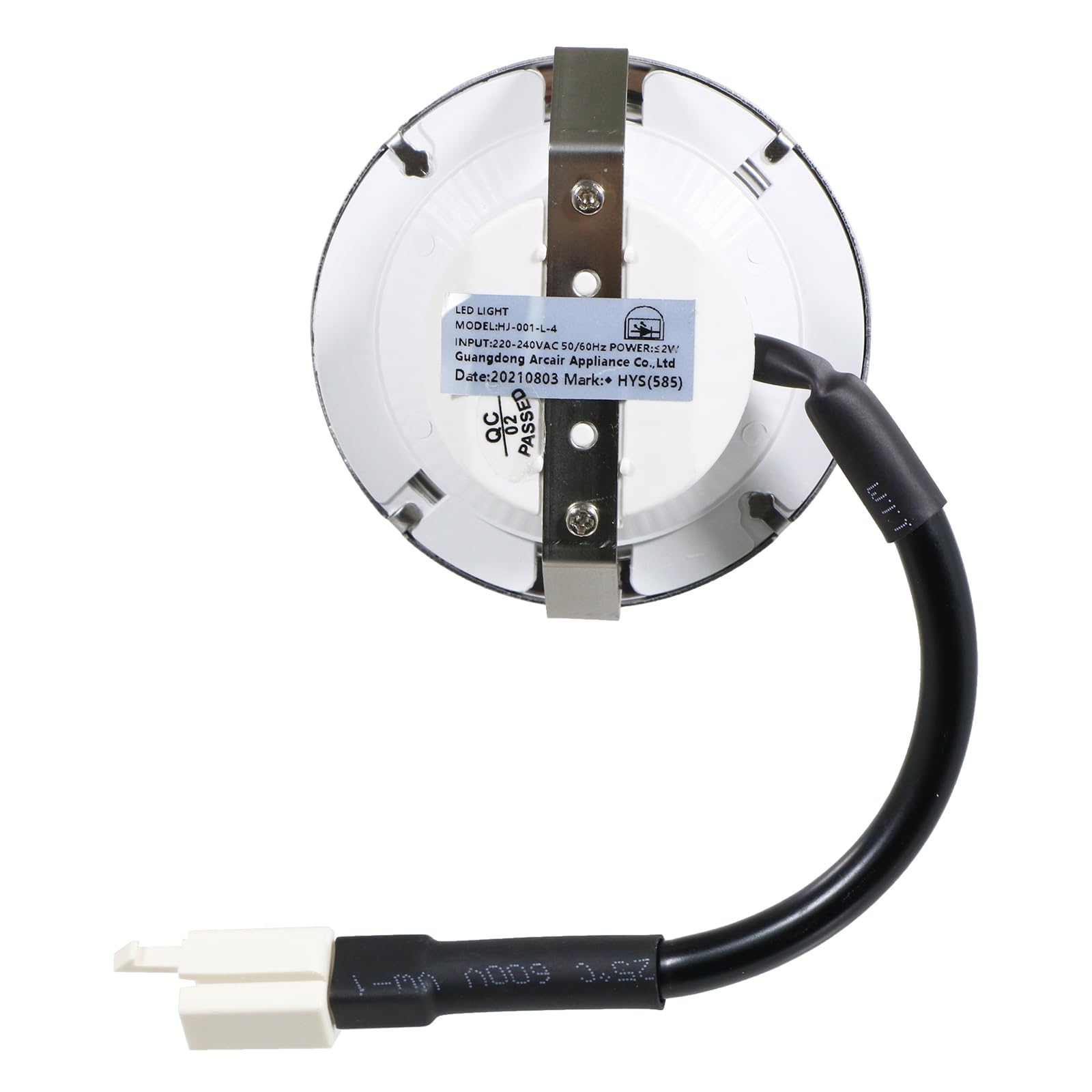 SPARES2GO LED-Licht für Candy CBG CCE CGM Dunstabzugshaube, Abluft-Lampe (Silber, 68 mm, G4)