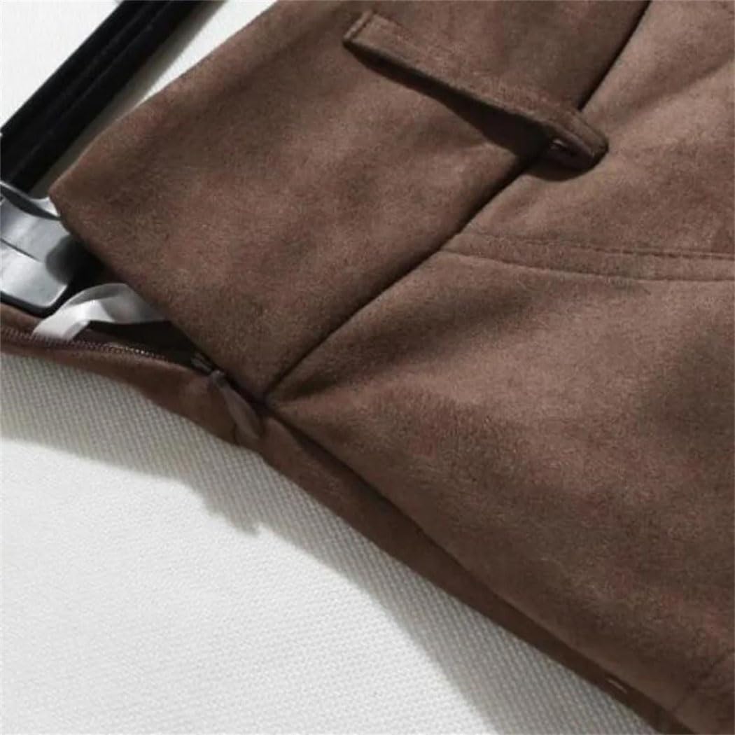 Women Vintage Irregular Pleated Short Skirt with Beaded Belt Design Summer Fashion