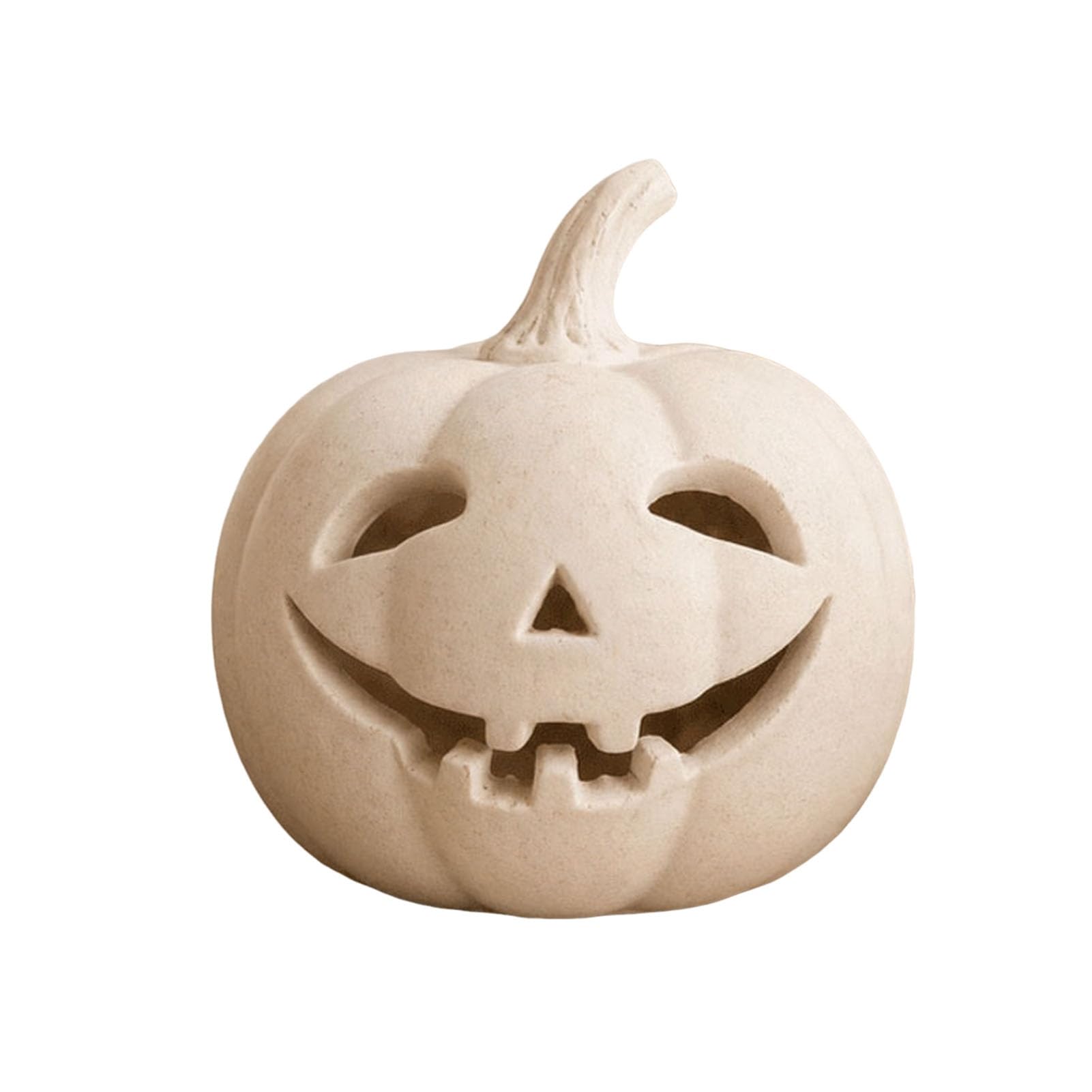 sugerou Halloween Pumpkin Light, Resin LED Ornament for Tabletop Decor