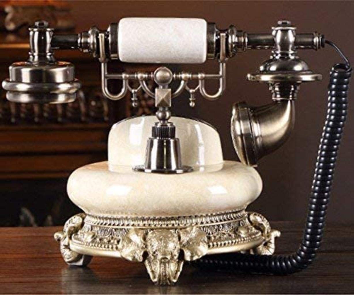 Tradycyjny telefon, Europejski retro Telefon biurowy przewodowy Domowy stacjonarny