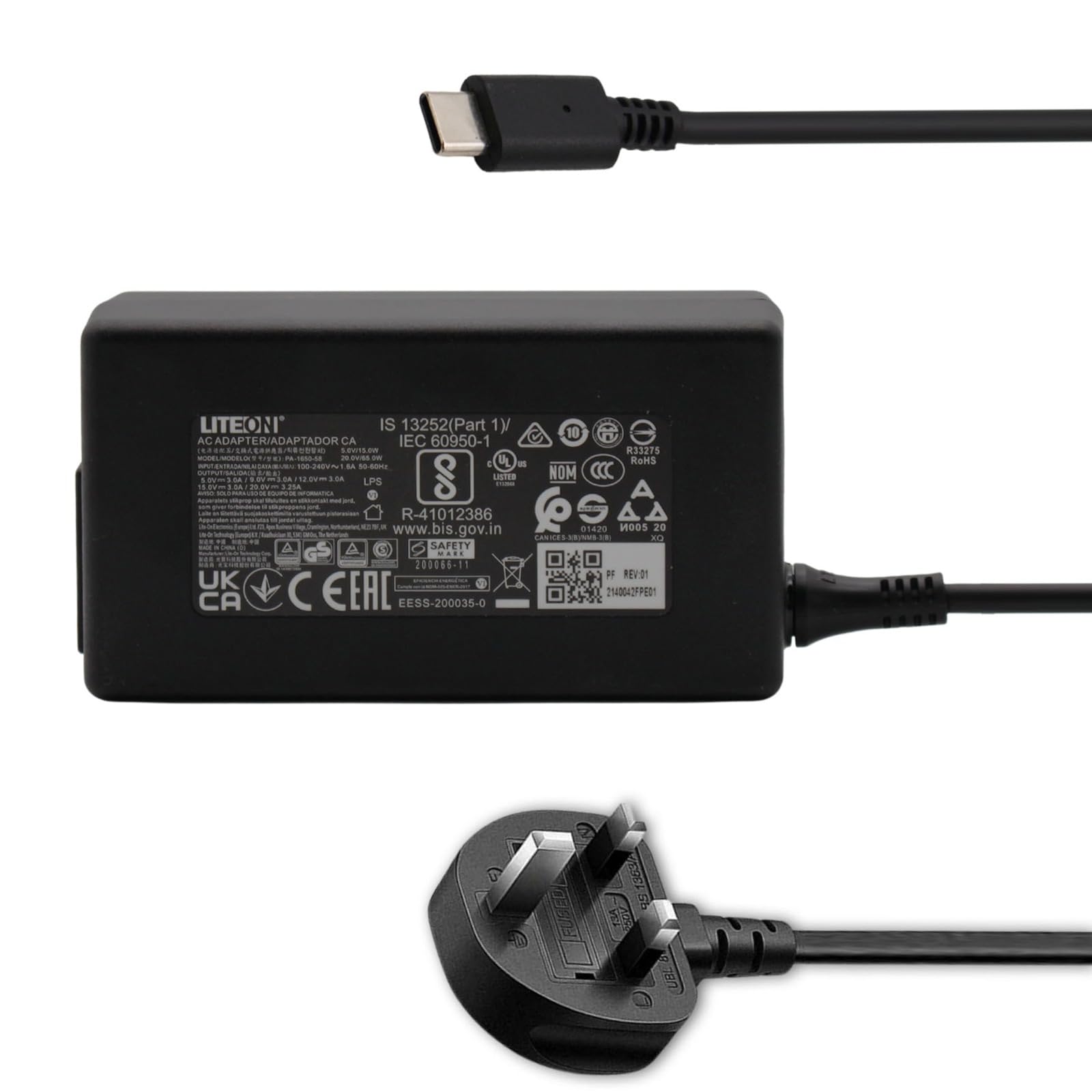 LITE-ON USB C Fast Charger for Amazon Eero, Eero 6, Eero Pro-6 mesh WiFi Router for mac book Pro Air I-phone 15 I-pad Air Mini Galaxy Pixel Dell Asus Acer Lenovo HP Chromebooks TYPE C Power Adapter