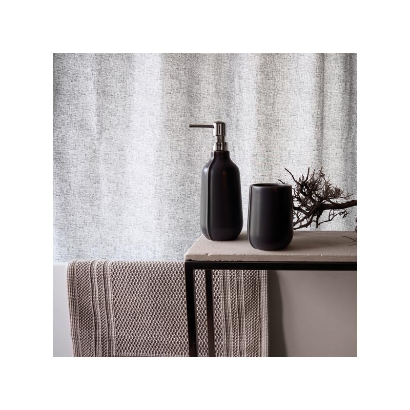 Spirella Kollektion Ilo, Duschvorhang Textil 180 x 180 cm, 100% Polyester, Blau