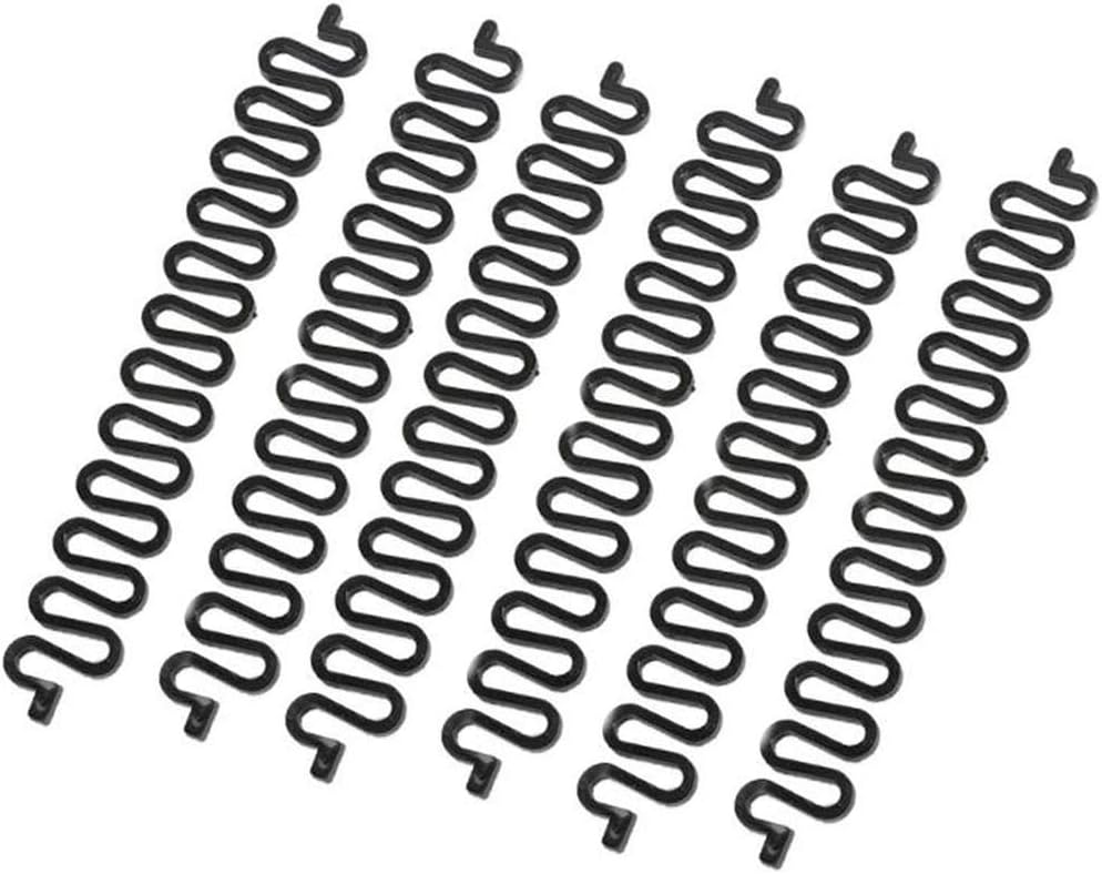 Ericotry 6PCS Black 7.5inch Plastic French Hair Styling Braider DIY Braiding Tool Fishbone Wave Braider Magic Hair Twist Styling Bun Maker Hair Accessories for Girl Women