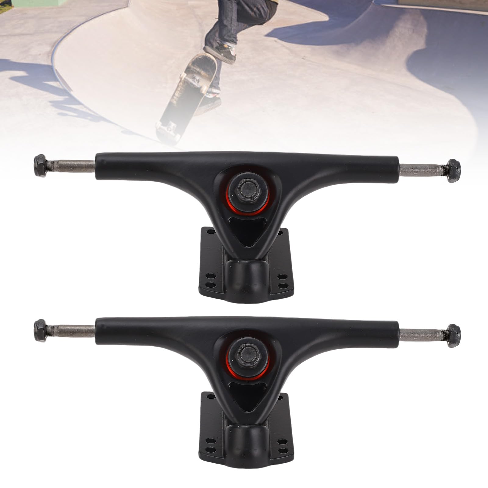 1 paire de camions de skateboard en alliage d'aluminium robuste de 7 pouces, pont de danse Longboard pour planches de Freestyle Cruiser professionnelles, stabilité et contrô