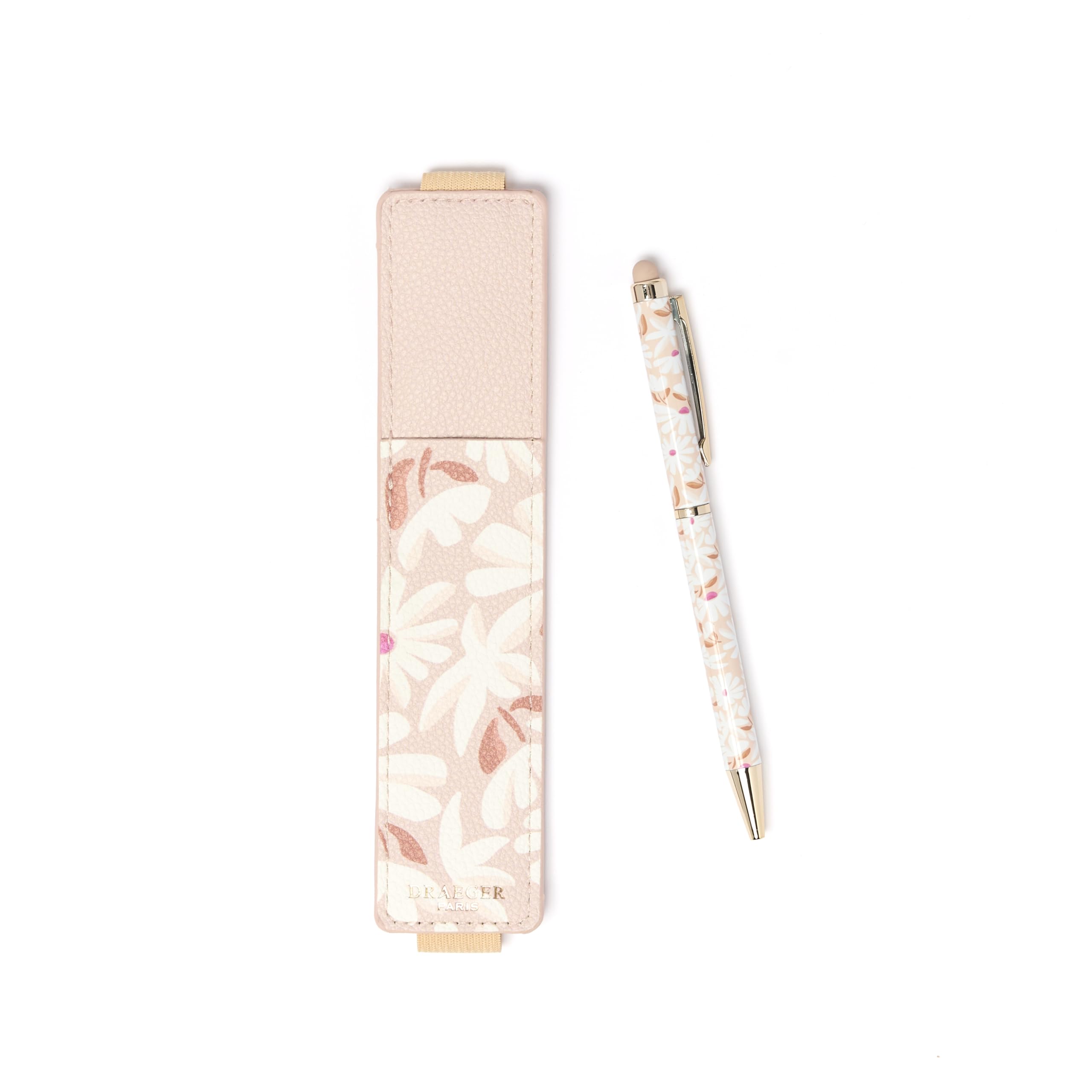 DRAEGER Paris 1886 Coffret Stylo Tactile & Étui – Stylo à Embout Tactile pour écrans + étui pour 2 stylos en matière recyclée