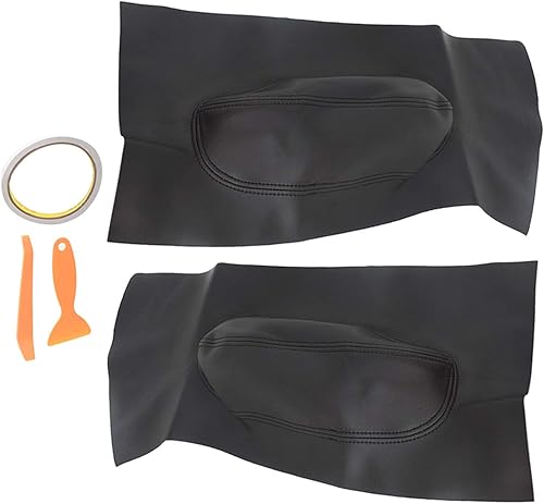 labwork Reemplazo negro de la cubierta del reposabrazos de los paneles de la puerta delantera del coche para Beetle 1998-2010