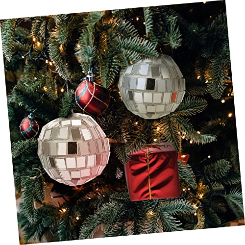 Toyvian – 20 bolas espejadas reflectantes para decoración de fiestas, discotecas, pasteles, escaparates y eventos temáticos (bolas de espejo de vidrio) miniatura 7