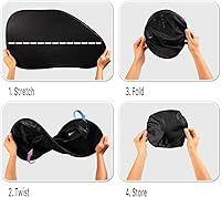 Vista 4 de ZONETECH Parasoles adhesivos para ventana lateral y trasera del automóvil, paquete de 3 unidades de malla de alta calidad, no necesita ventosas