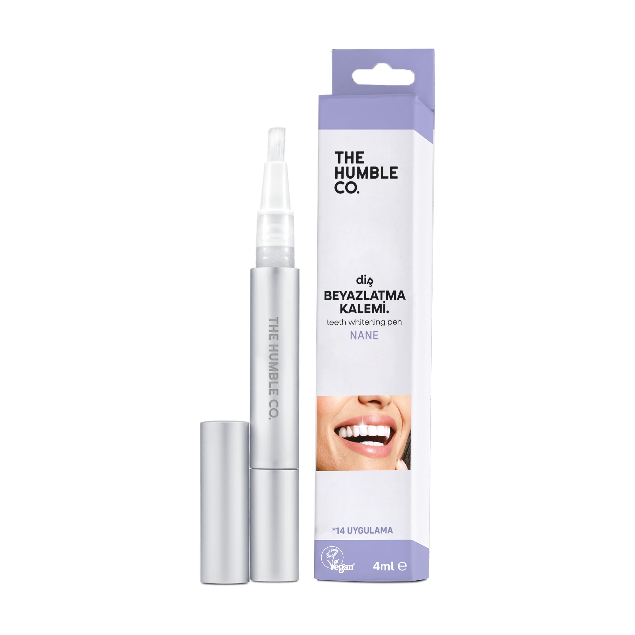 The Humble Co. Teeth Whitening Pen 4ml Diş Beyazlatma Kalemi Peroksit İçermez Hidroksiapatit ile Güçlendirilmiş