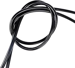 6mm Vakuum Silikonschlauch, Silikon Vakuumschlauch Auto, Unterdruckschlauch, High Performance Hochtemperatur Silikonschlauch Innendurchm 6mm, Außendurchm 10mm, Länge 3m, Schwarz