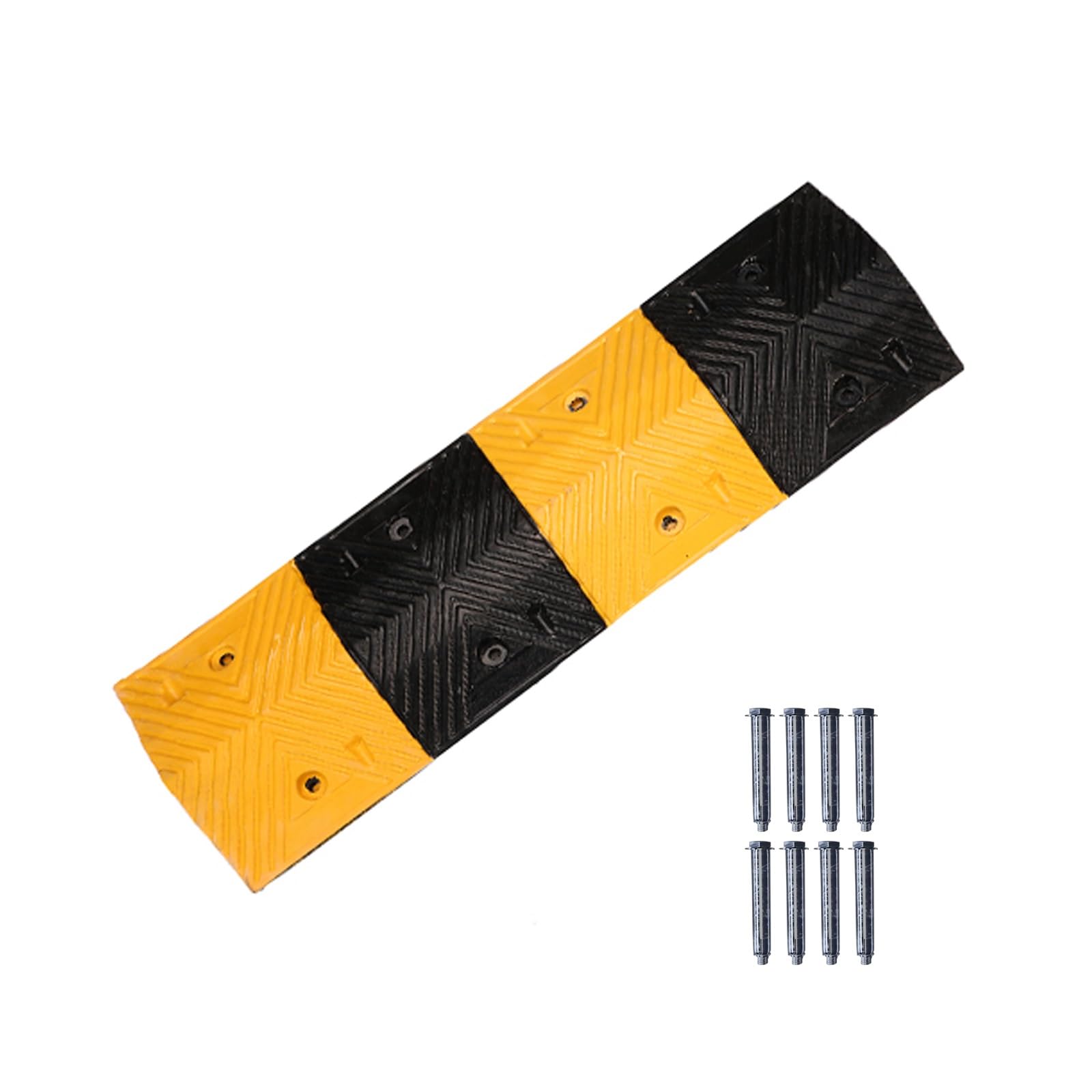 TYYCKJ Heavy Duty Speed Bumps for Road, Rubber Speed Bumps, Non-slip Speed Bumps for Gravel Road, 22000 Lb Load Capaci(5cm/2in)