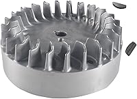 Vista 1 de Volante con llave #8 10krpm para Predator 212cc 196cc 224cc NonHemi Cast, compatible con Honda GX200,69730 69736 aluminio