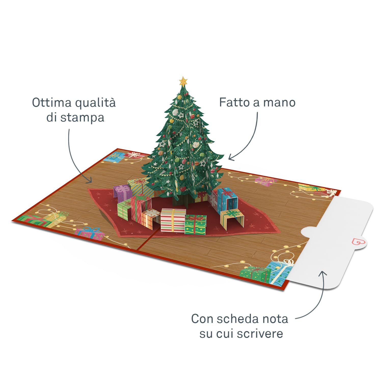 papercrush® Biglietto di Natale pop-up con mercantino di Natale