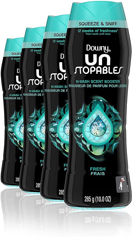 Downy Unstopables In Wash Fresh Scent Booster 10oz (Pack of 4)