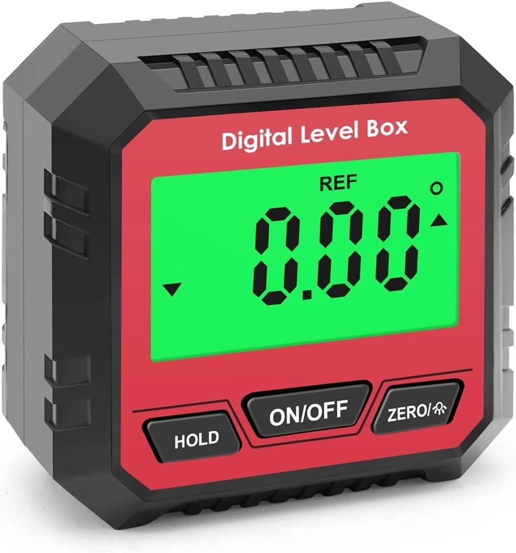 360 Degree Level Box Digital Angle Protractor Universal Mini Digital Protractor Inclinometer Tester Measuring Tools(NO Spirit Bubble 2)