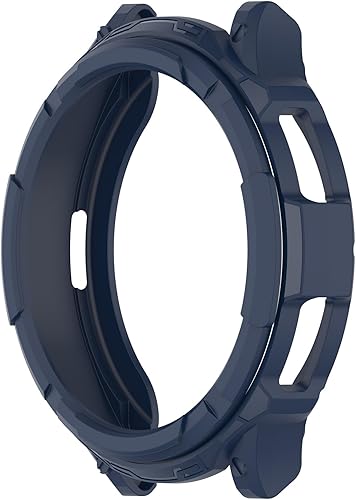 Vista 22 de Accesorios para Samsung Galaxy Watch 6 Classic 1.693 in 1.850 in resistente TPU Armor Case Cover Case Cover + bisel Ring Dial Protector Funda Marco