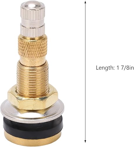 Miniatura 9 de TR618A - Vástagos de válvula de líquido de tractor, abrazadera sin cámara en vástago de válvula de neumático para ruedas agrícolas industriales,