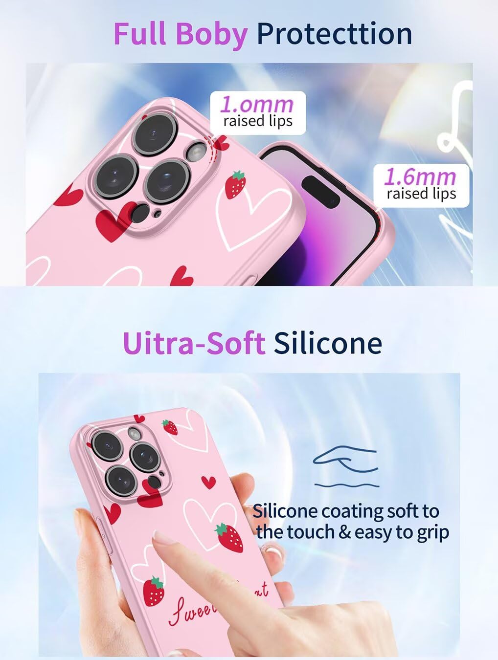 ILING Ragazza Cover per Xiaomi Redmi Note 14 4G, Colorato Custodia con Elegante Pattern di Rose, Brillantini Strass, Ultrasottile Morbido Silicone TPU Bumper Antiurto Case (Rosa