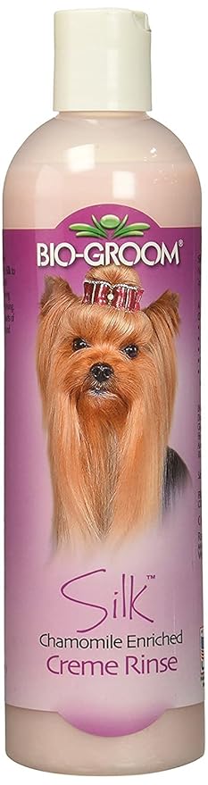 Bio-Groom Silk Cr?me Rinse Conditioner for Dogs, Replenish Dogs Moisture and Maintain Coat Healthy, Silky, Shiny, Nourishes Skin and Keep Them Smelling Fresh, 355 ml